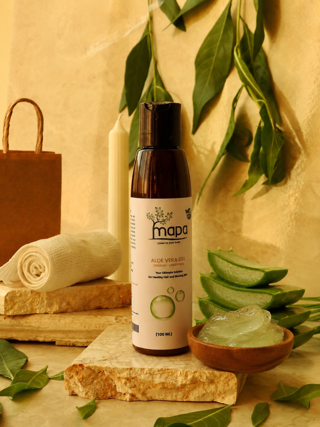 Organic Aloe Vera Gel. 120ml
