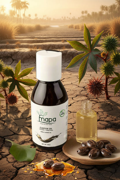 زيت الخروع العضوي. 100 مل