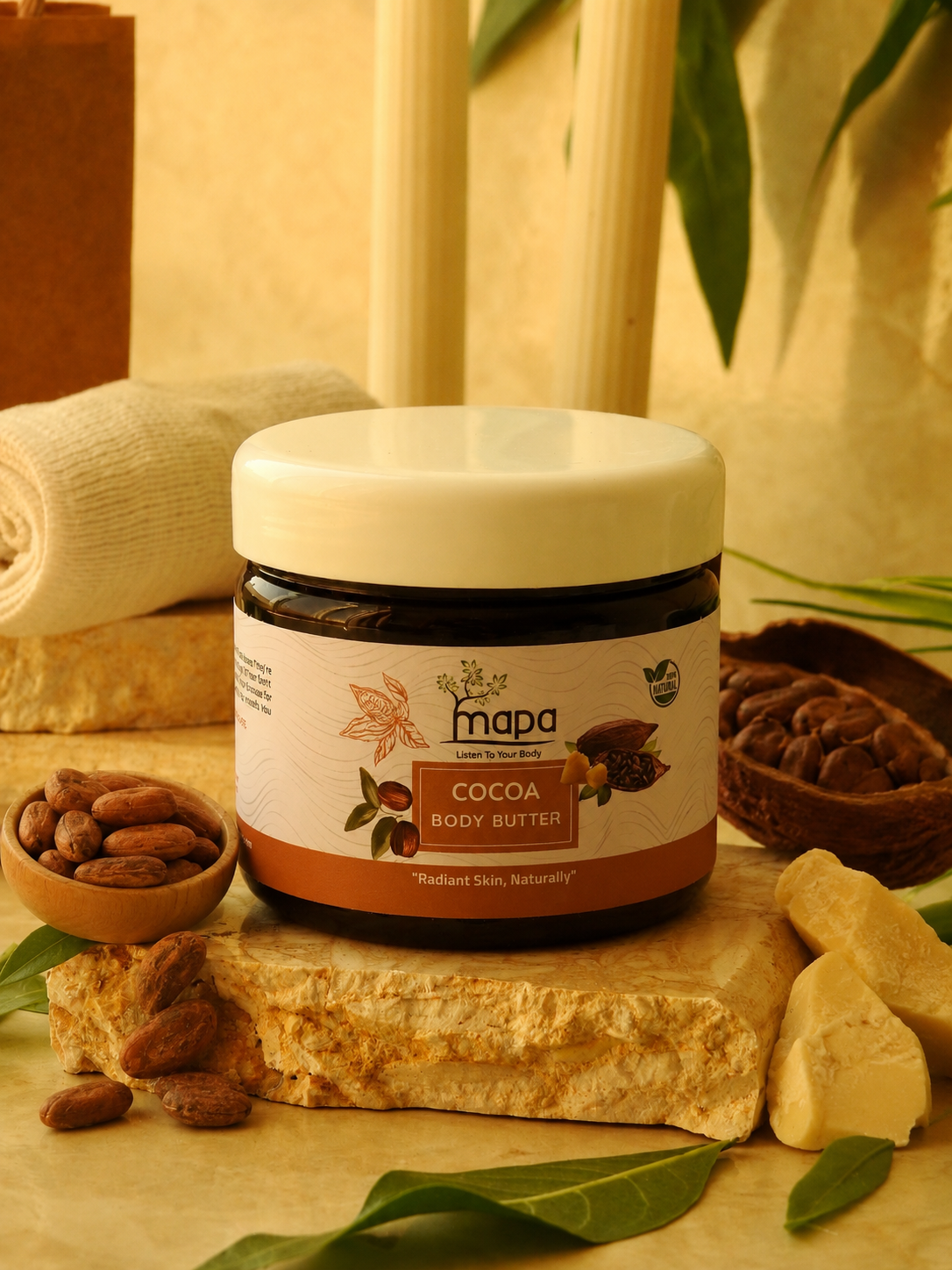 Cocoa Body Butter — Rich Moisture & Skin Elasticity Ritual