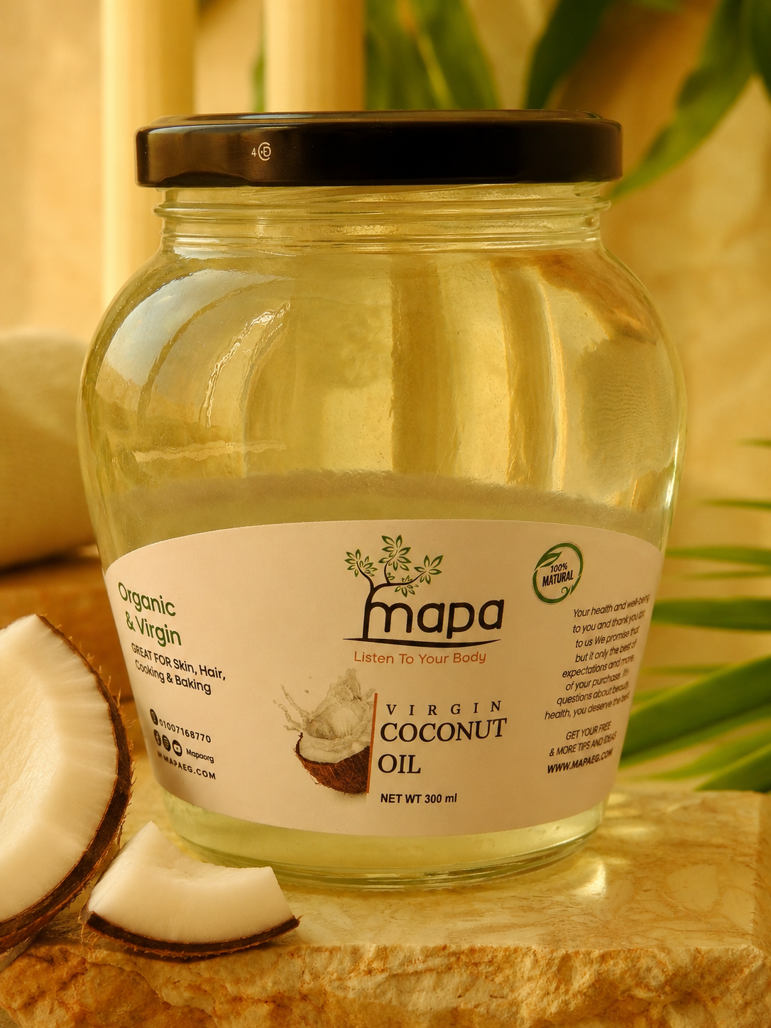 Virgin Coconut Oil — Pure, Multi-Use Oil for Skin, Hair & Body